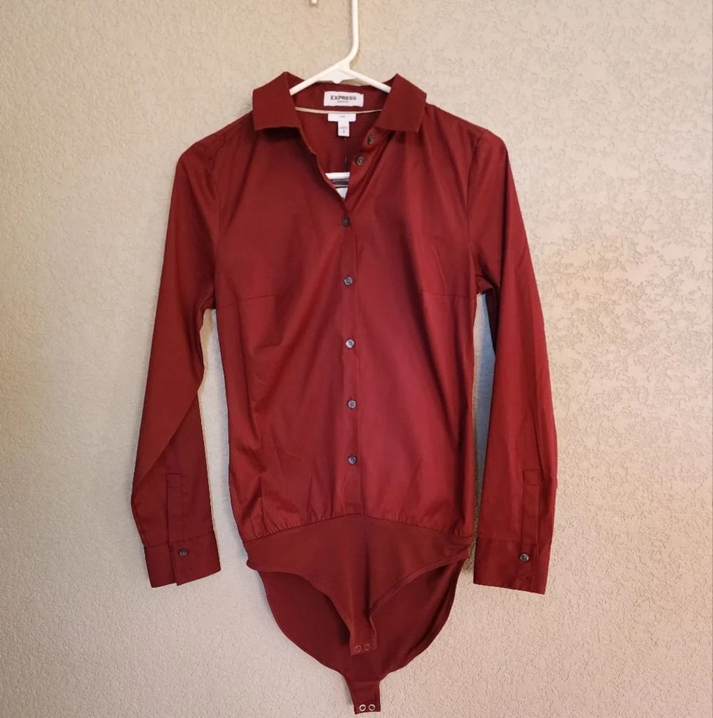 Express Slim style long sleeve bodysuit style Size Small  New